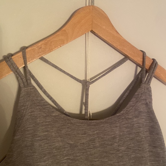 Ivivva Lululemon Serene Heart Tank grey size 12 tank tops dance yoga athletic - Picture 9 of 12